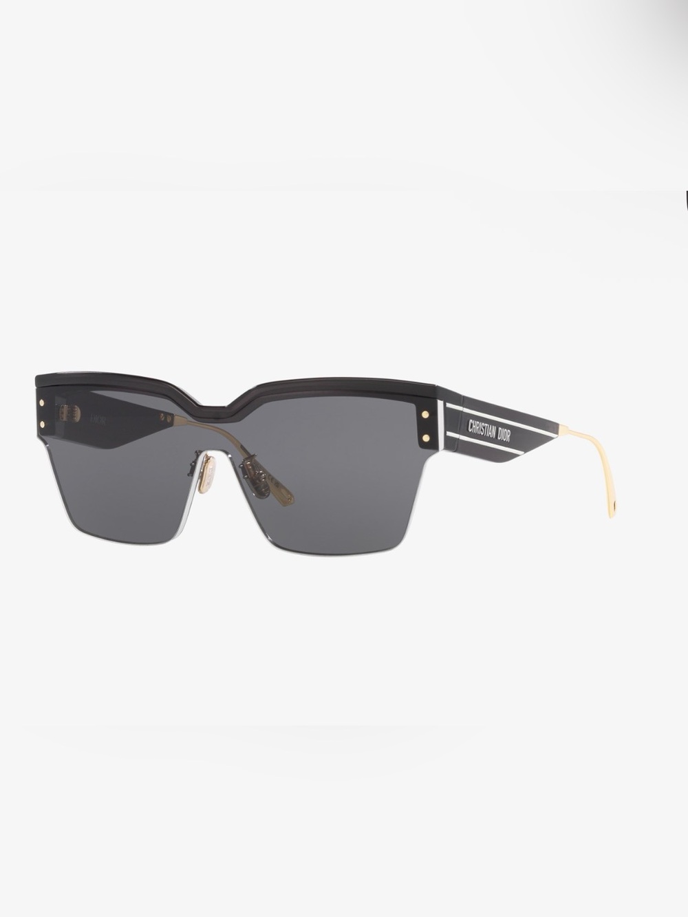 Dior Club M4U Black Sunglasses with Gold Hinge
